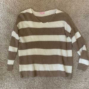 Pink lily over size sweater